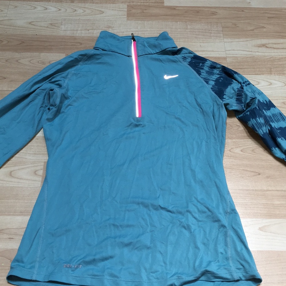 women’s blue nike quarter zip!